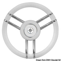 Apollo steering wheel SS+polyurethane Ø350mm white