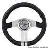 Baltic black steering wheel silver/chrome spokes