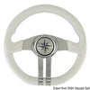 Baltic white steering wheel silver/chrome spokes