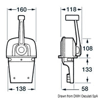 ULTRAFLEX single lever control box B73