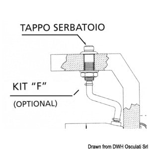Kit F for hydraulic pump filling up and cleaning