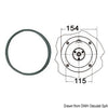 Flange f.hydraulic steering gear Ultraflex round