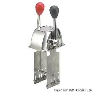 Control box suitable for controlling one engine