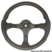 ULTRAFLEX Nisida/Spargi steering wheel black 350mm