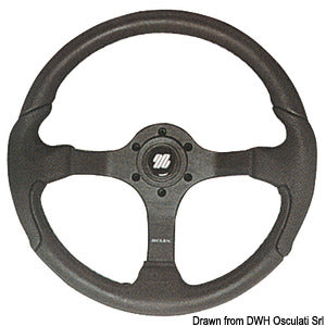 ULTRAFLEX Nisida/Spargi steering wheel black 350mm