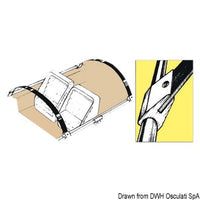 White nylon support plate for 22m-tubes