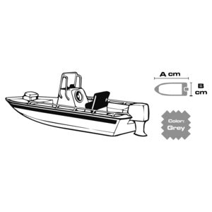Tarpaulin universal 488/564 x 225 cm grey 300D