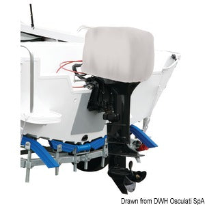 Oceansouth grey cover 2/4HP 2/4-stroke outboard