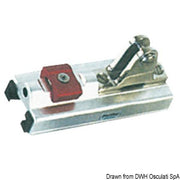 Fixed fork bracket for rail  25x4 mm