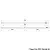 Removable carbon pole f.bimini top 110/231 cm