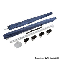 PARASOL folding sun umbrella f.boat grey