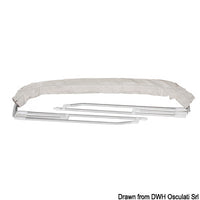 3-arc foldable bimini Ø 22 mm 185/195 cm white