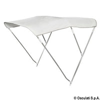 3-arc foldable bimini Ø 22 mm 200/210 cm white