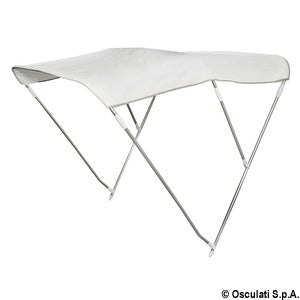 3-arc foldable bimini Ø 22 mm 150/160 cm white
