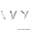 3-arc bimini high Ø 22 mm 220/230 cm white