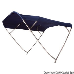 Shade Master Inox Depth foldable bimini 235/250 cm