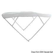 Bimini Depth 4-arc sunshade 220/230 cm white