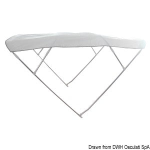 Bimini Depth 4-arc sunshade 220/230 cm white