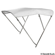 3-arc bimini high AISI316 Ø 25 mm 170/180 cm white