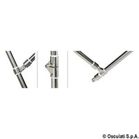 3-arc bimini high AISI316 Ø 25 mm 170/180 cm white