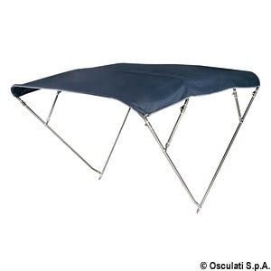 4-arc bimini high AISI316 240/250 cm blue navy