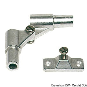 Wall mounting bracket w/screws for tubes Ø 20 mm