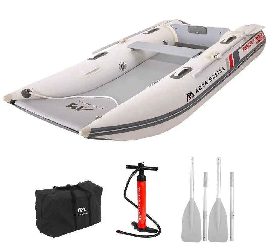 +AIRCAT Inflatable Catamaran. 3.35m with DWF Air Deck