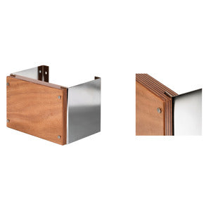 Fixed brackets for transom mounting