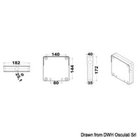 Outboard stowage bracket - pushpit mounting