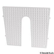 Stern protection plate white 430x350 mm
