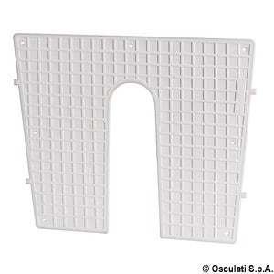 Stern protection plate white 430x350 mm