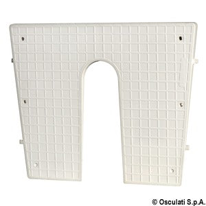 Stern protection plate white 420x340 mm