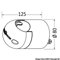 Side fitting for T-Top Ø 44 mm
