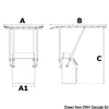 Professional aluminium T-Top 2000x1400 mm