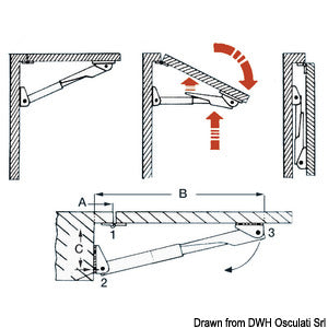 Arm for Rakego foldable arm 60 kg 23/35 mm