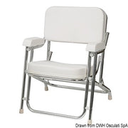 Anodized aluminium Captain's chair