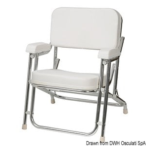 Anodized aluminium Captain's chair