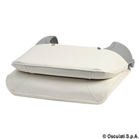 Seat foldable backrest and pull-out padding white