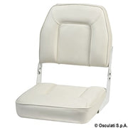 De Luxe seat w/foldable backrest white