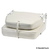 De Luxe seat w/foldable backrest white