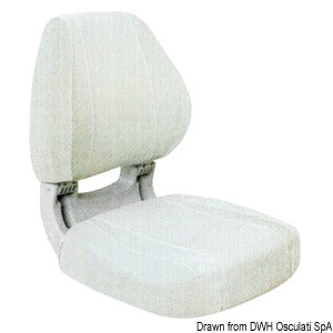 Scirocco ergonomic seat white