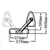 Reverso single seat w/rotating backrest