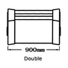Reverso single seat w/rotating backrest