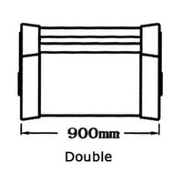 Reverso double seat w/rotating backrest