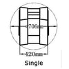 Reverso single seat w/rotating backrest