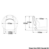 De Luxe ergonomic seat to be padded