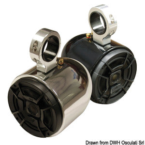 Loud speakers for Wake Tower anodized aluminium