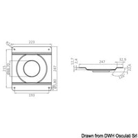 Universal telescopic swivelling pedestal
