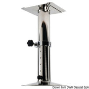 Universal telescopic swivelling pedestal