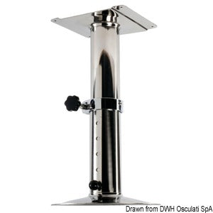 Universal telescopic swivelling pedestal